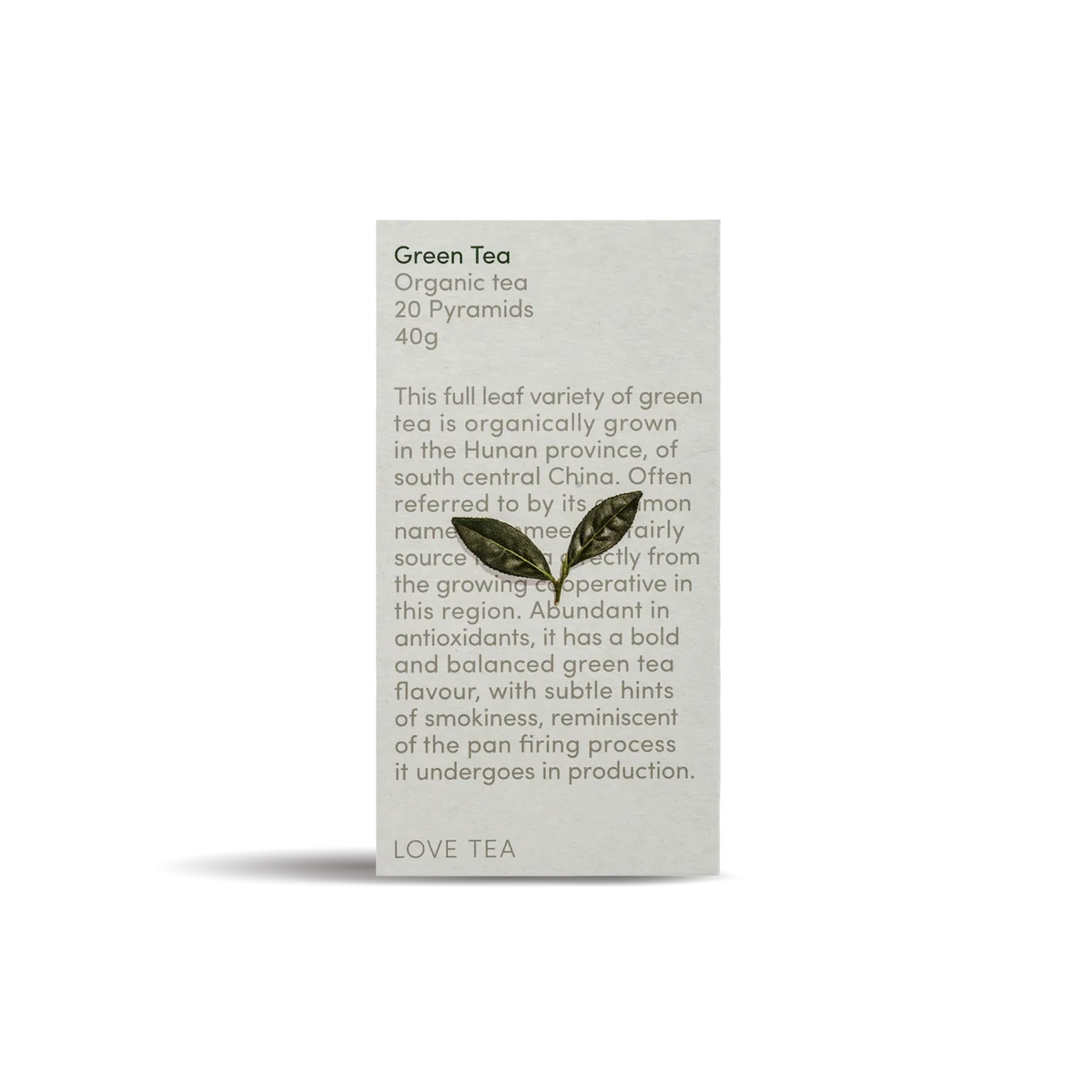 Love Tea Organic Green Tea 20 Pyramids