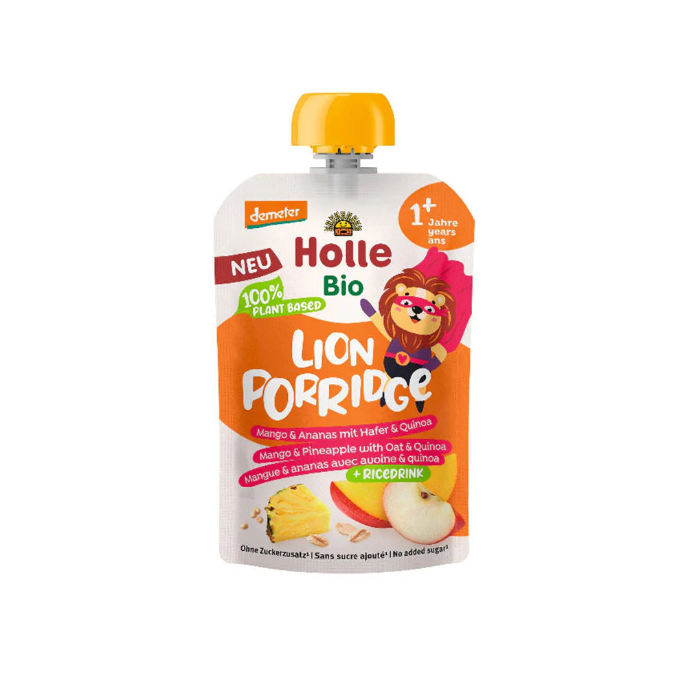 Holle Organic Lion Porridge Mango & Pineapple with Oats & Quinoa 110g