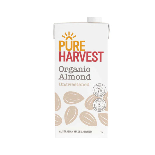 Pure Harvest Organic Unsweetened Almond Milk 1l