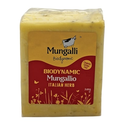 Mungalli Mungallio Biodynamic Italian Herb Cheese 200g