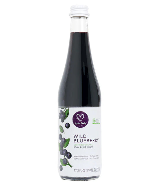 Lovin' Body Organic 100% Pure Wild Blueberry Juice 510ml