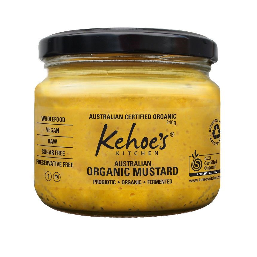 Kehoe's Kitchen Organic Fermented Australian Mustard 240g