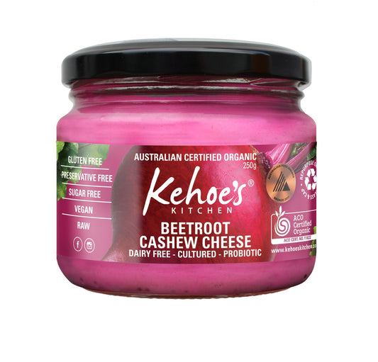 Kehoe's Kitchen Organic Beetroot Cashew Cheese Dip 250g