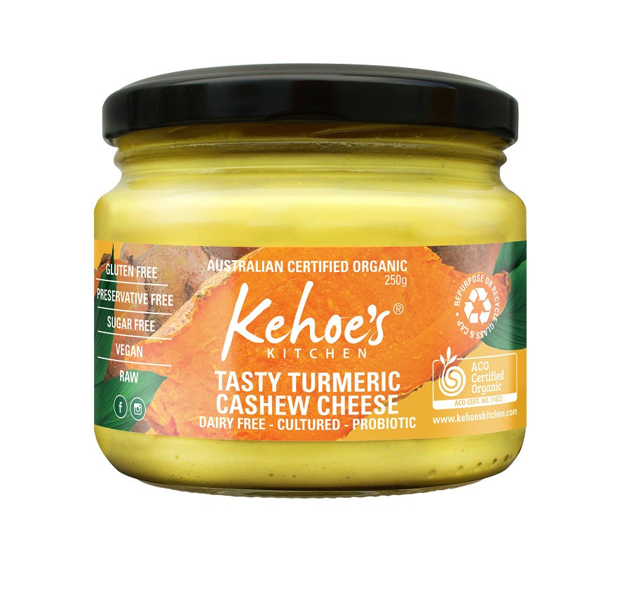 Kehoe's Kitchen Organic Turmeric Cashew Cheese Dip 250g