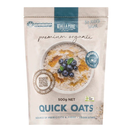 Kialla Pure Organic Quick Oats 500g