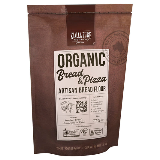 Kialla Pure Organic Bread & Pizza Flour 700g