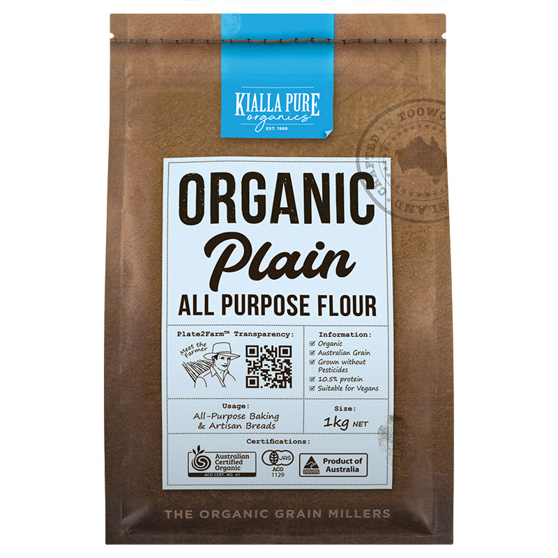 Kialla Pure Organic Plain Flour 1kg