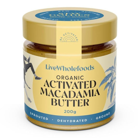 LiveWholefoods Organic Activated Macadamia Butter 200g