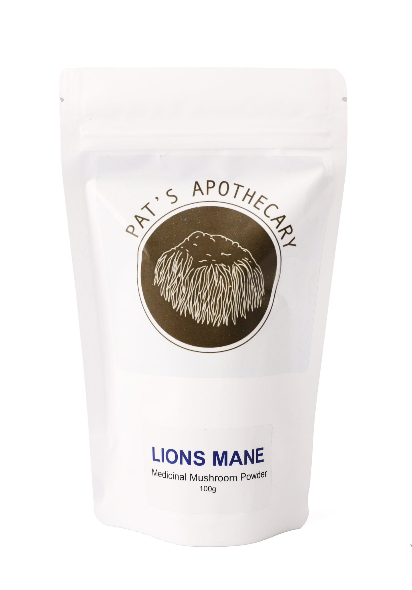 Pat's Apothecary Lions Mane Mushroom Powder 100g