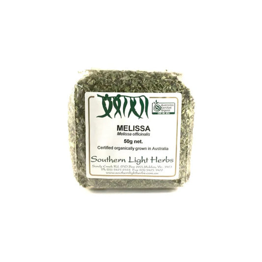 Southern Light Herbs Organic Melissa Leaf 40g