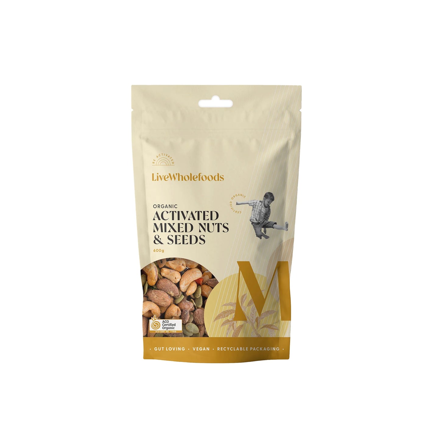 LiveWholefoods Organic Activated Mixed Nuts & Seeds 300g