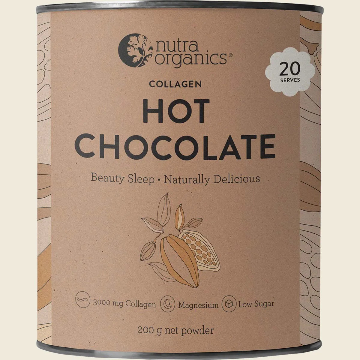 Nutra Naturals Collagen Hot Chocolate 200g