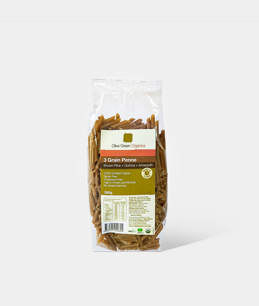 Olive Green Organics 3 Grain Penne 300g