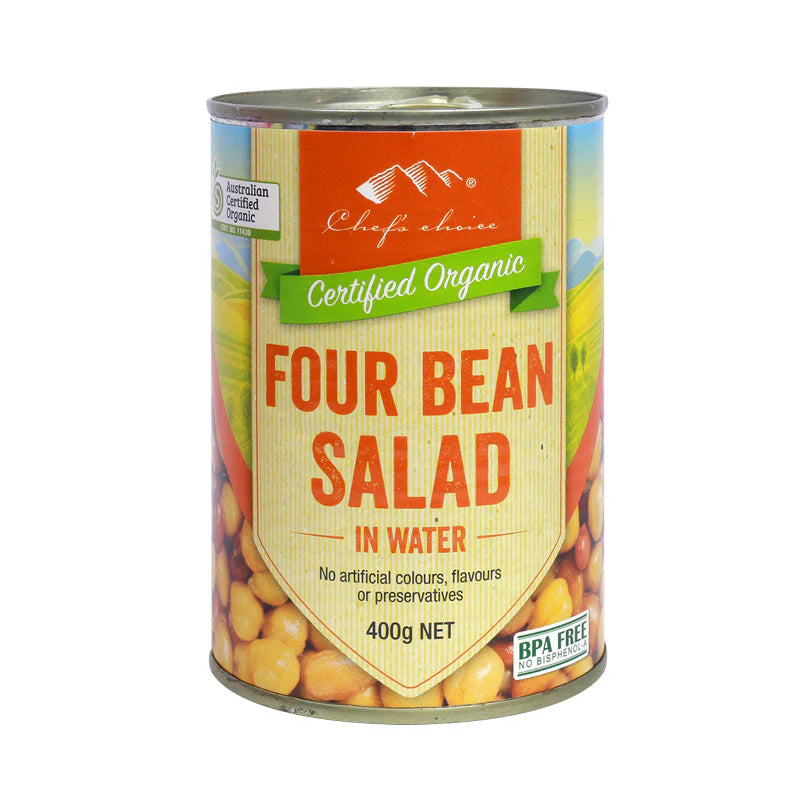 Chef's Choice Organic 4 Bean Salad 400g