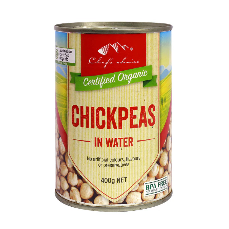 Chef's Choice Organic Chickpeas in Water 400g