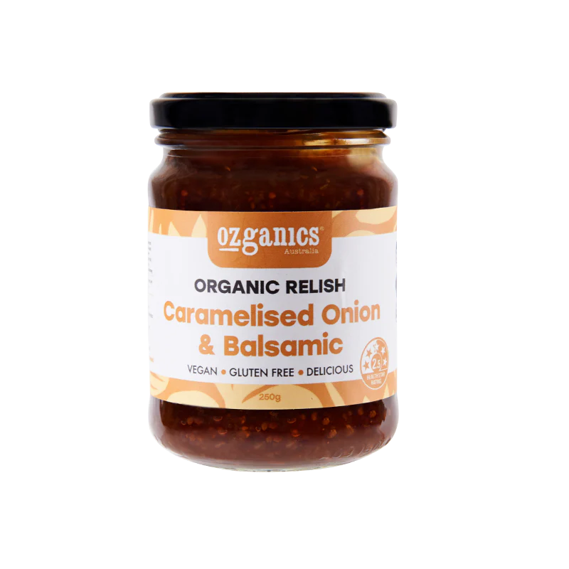 Ozganics Relish Caramelised Onion & Balsamic 250g