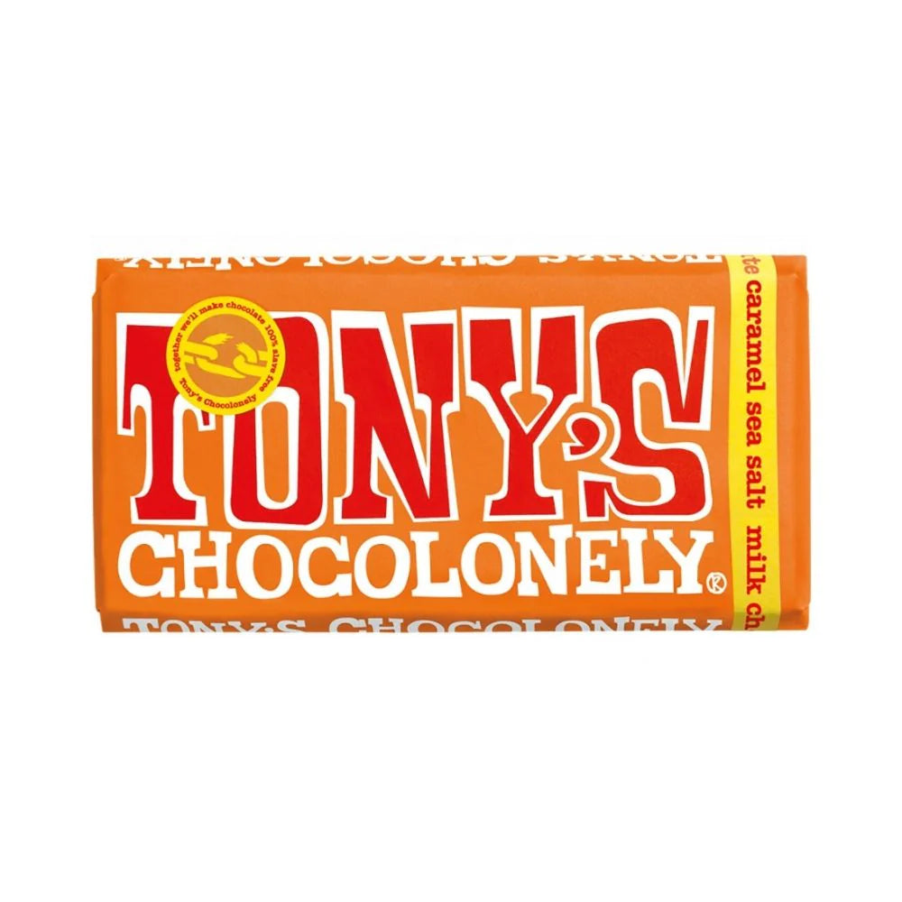 Tony's Chocolonely Milk Caramel Sea Salt Block 180g