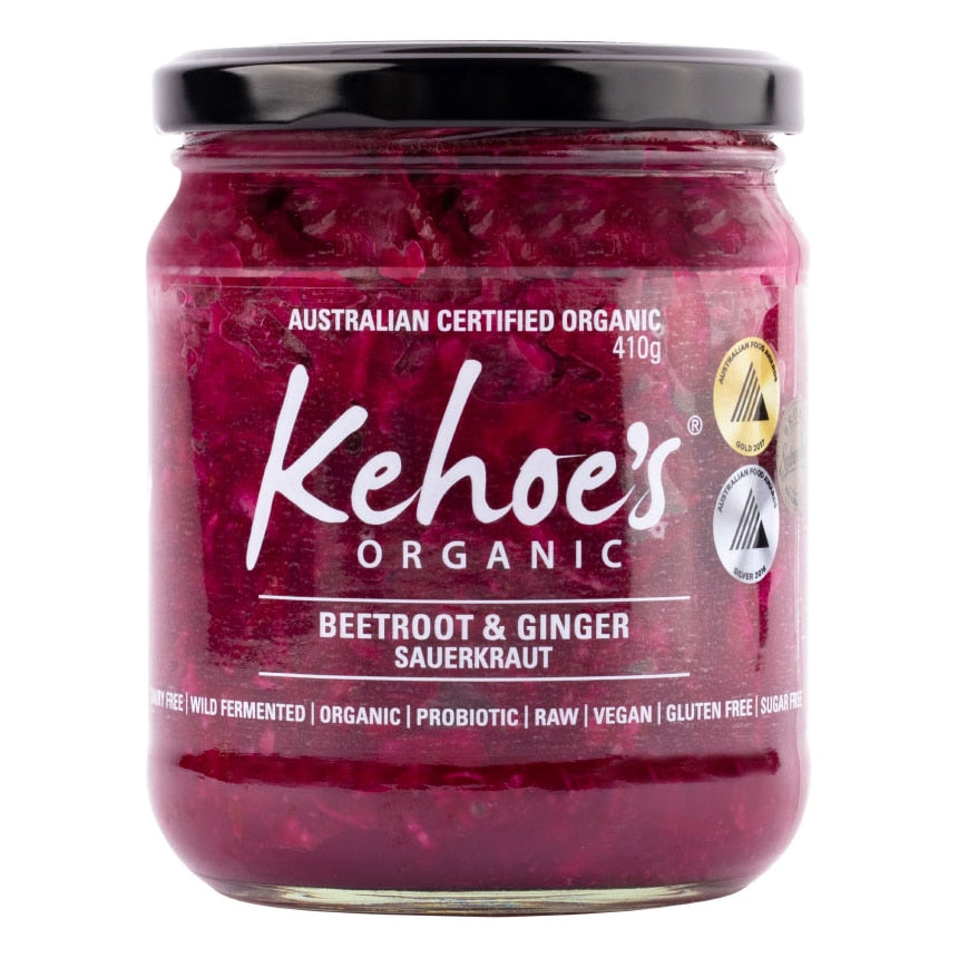 Kehoe's Kitchen Organic Beetroot & Ginger Sauerkraut 410g