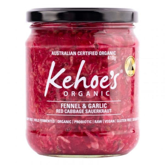 Kehoe's Kitchen Organic Fennel & Garlic Sauerkraut 410g