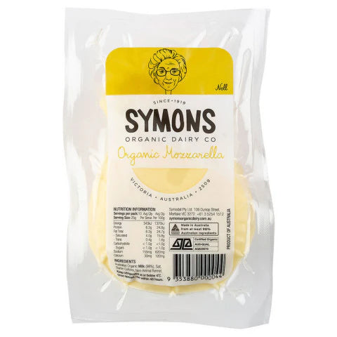 Symons Organic Original Mozzarella 250g