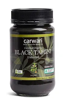 Carwari Organic Black Tahini Unhulled 375g