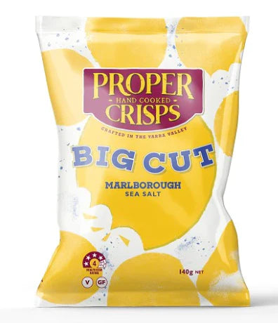 Proper Crisps Big Cut Marl Sea Salt 140g