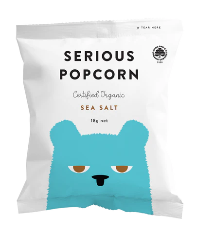 Serious Food Co. Organic Popcorn Sea Salt 18g
