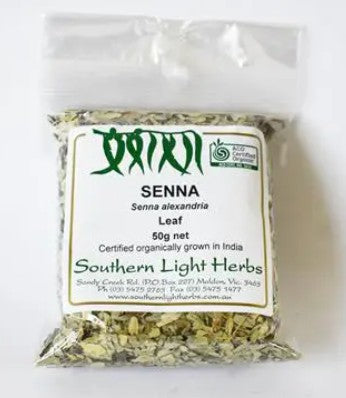 Southern Light Herbs Organic Senna Leaf 50g