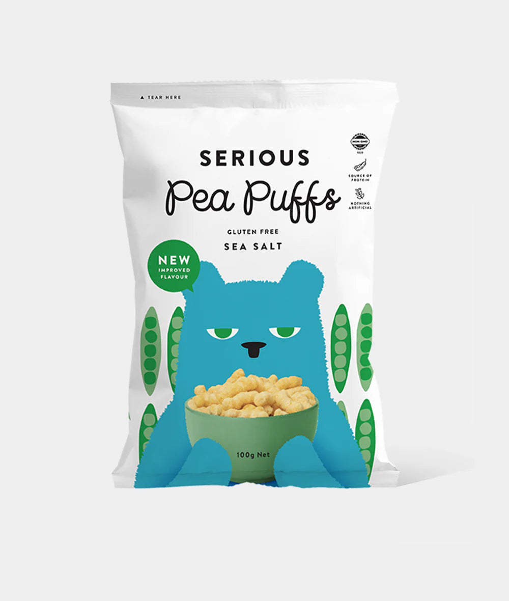 Serious Food Co. Pea Puffs Sea Salt 100g