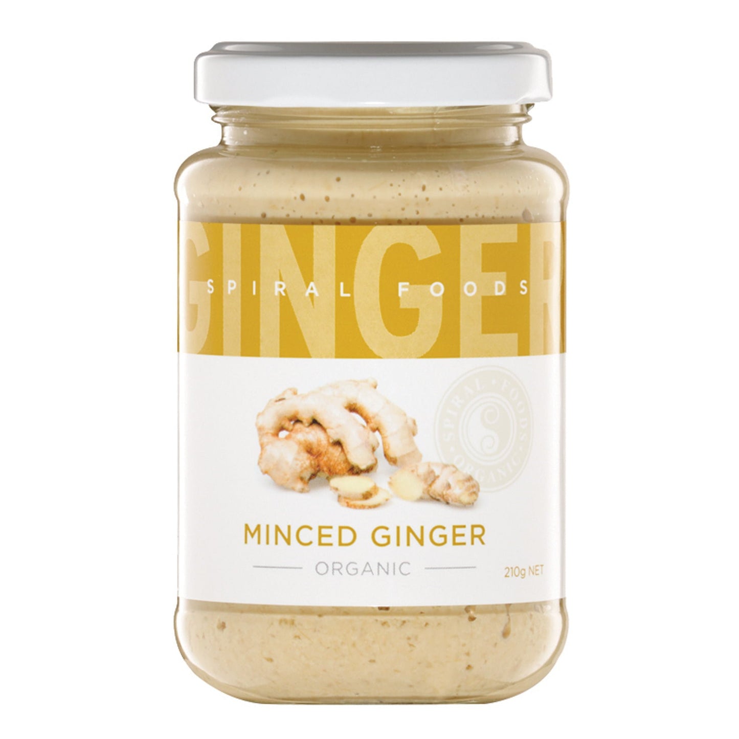 Spiral Foods Organic Minced Ginger 210g