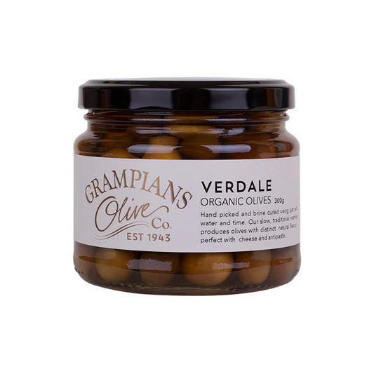 Grampians Olive Co Verdale Organic Olives 300g