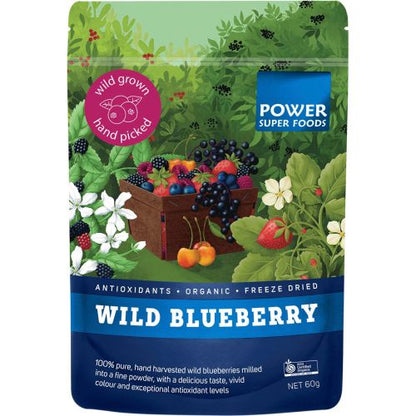 Power Super Foods Wild Blueberry Powder Organic 60g