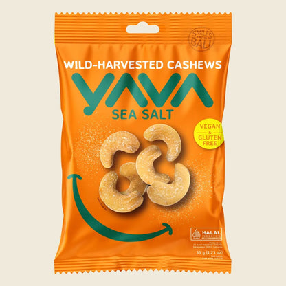 YAVA Wild-Harvested Cashews Sea Salt 35g