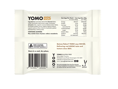 Yomo Gluten Free Anzac Biscuit 40g