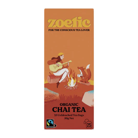 Zoetic Organic Chai Tea Bags 25 50g