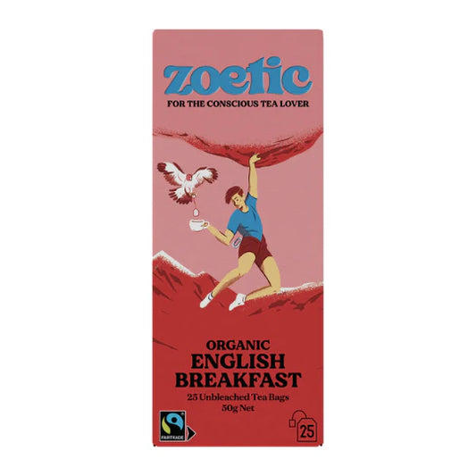 Zoetic Organic Eng Breakfast Tea Bags 25 50g