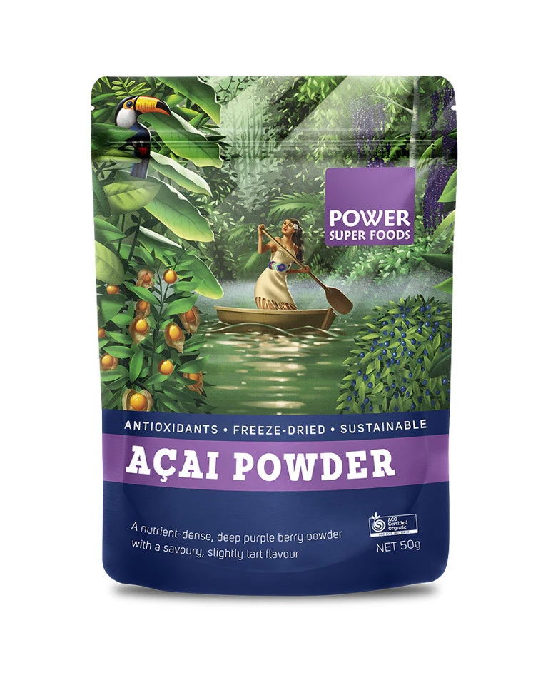 Power Super Foods Acai Powder Certified Organic 50g