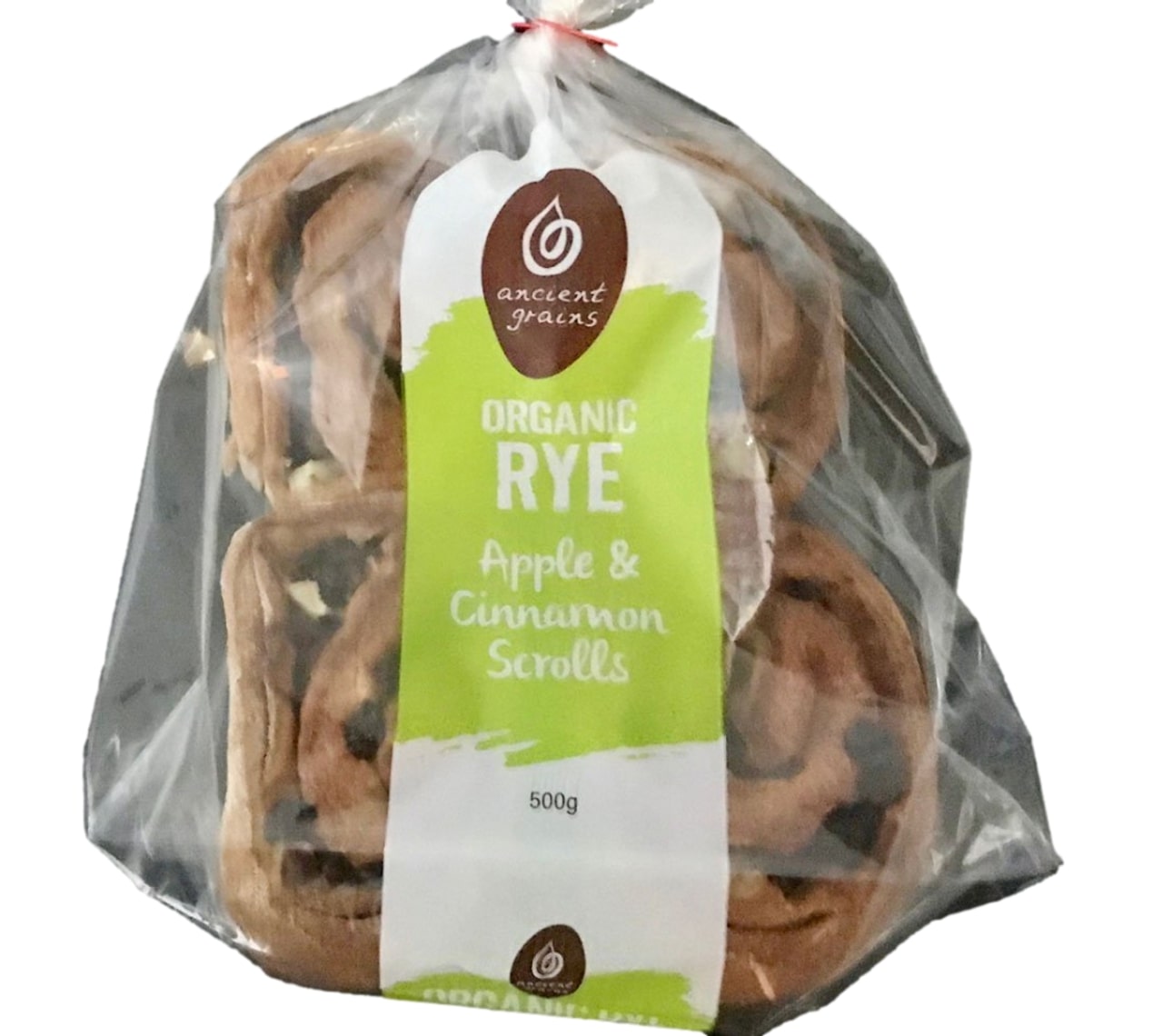 Ancient Grains Organic Rye Apple & Cinnamon Scrolls 500g