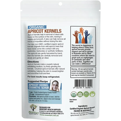 Apricare Organic Raw Apricot Kernels 500g