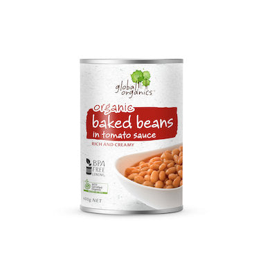 Global Organics Organic Baked Beans 400g