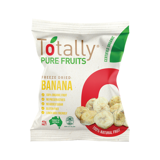 Totally Pure Fruits Freeze Dried Organic Banana 45g