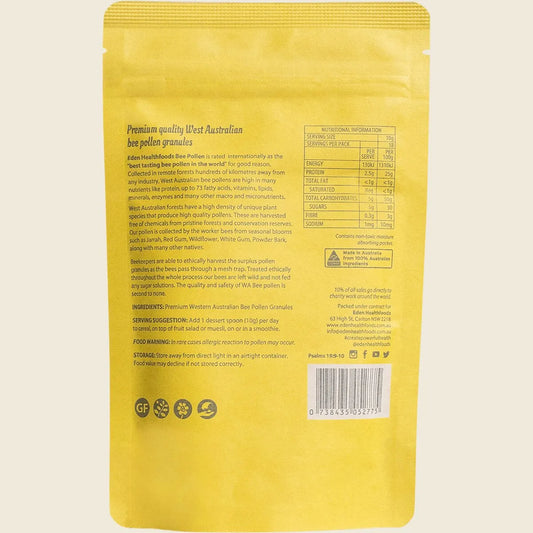Eden Healthfoods Australian Raw Unprocessed Bee Pollen 180g