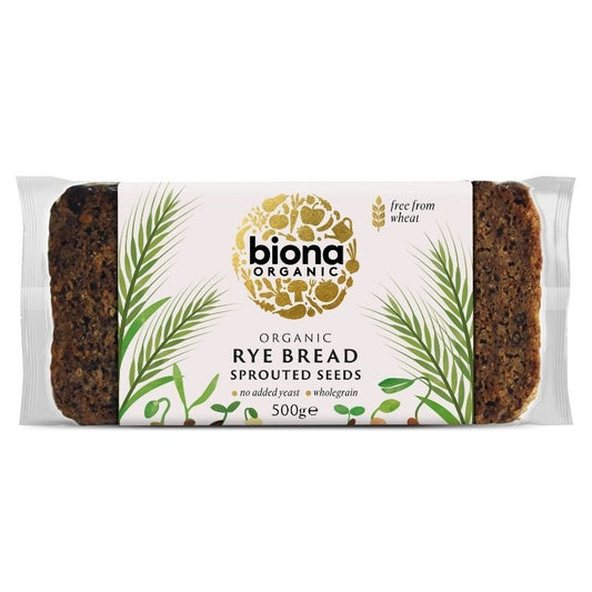 Biona Organic Rye Bread Sprouted Seeds 500g