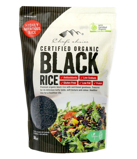 Chef's Choice Organic Black Rice 500g