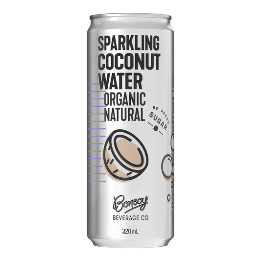 Bonsoy Organic Natural Sparkling Coconut Water 320ml
