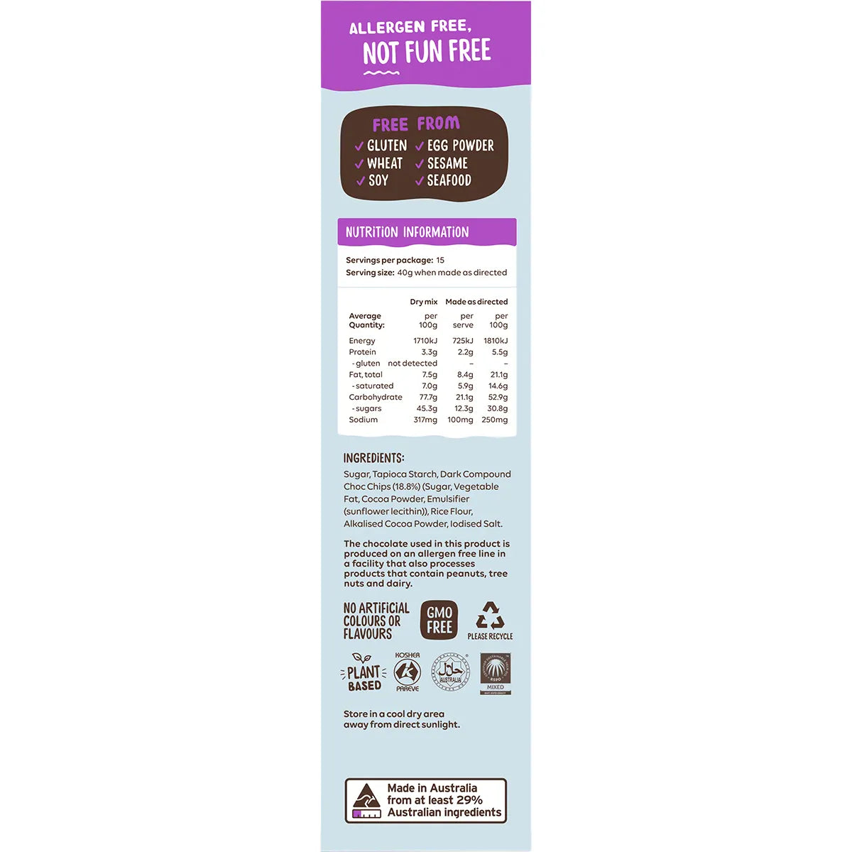 Well & Good GF Choc Fudge Brownie Mix 400g