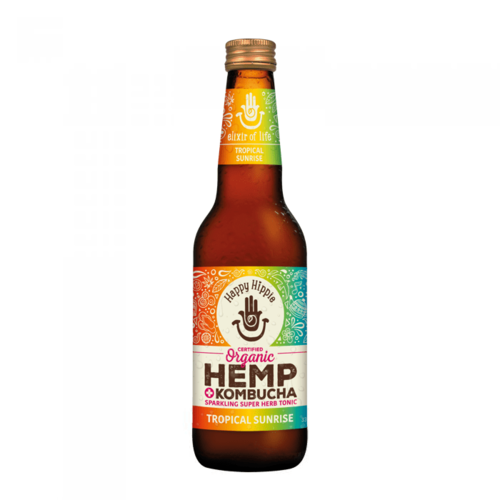 Happy Hippie Organic Hemp Tropical Sunrise Kombucha 330ml