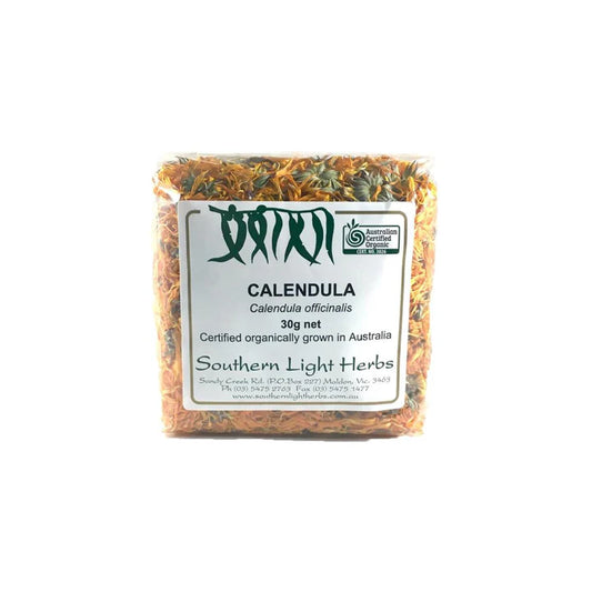 Southern Light Herbs Organic Calendula 30g