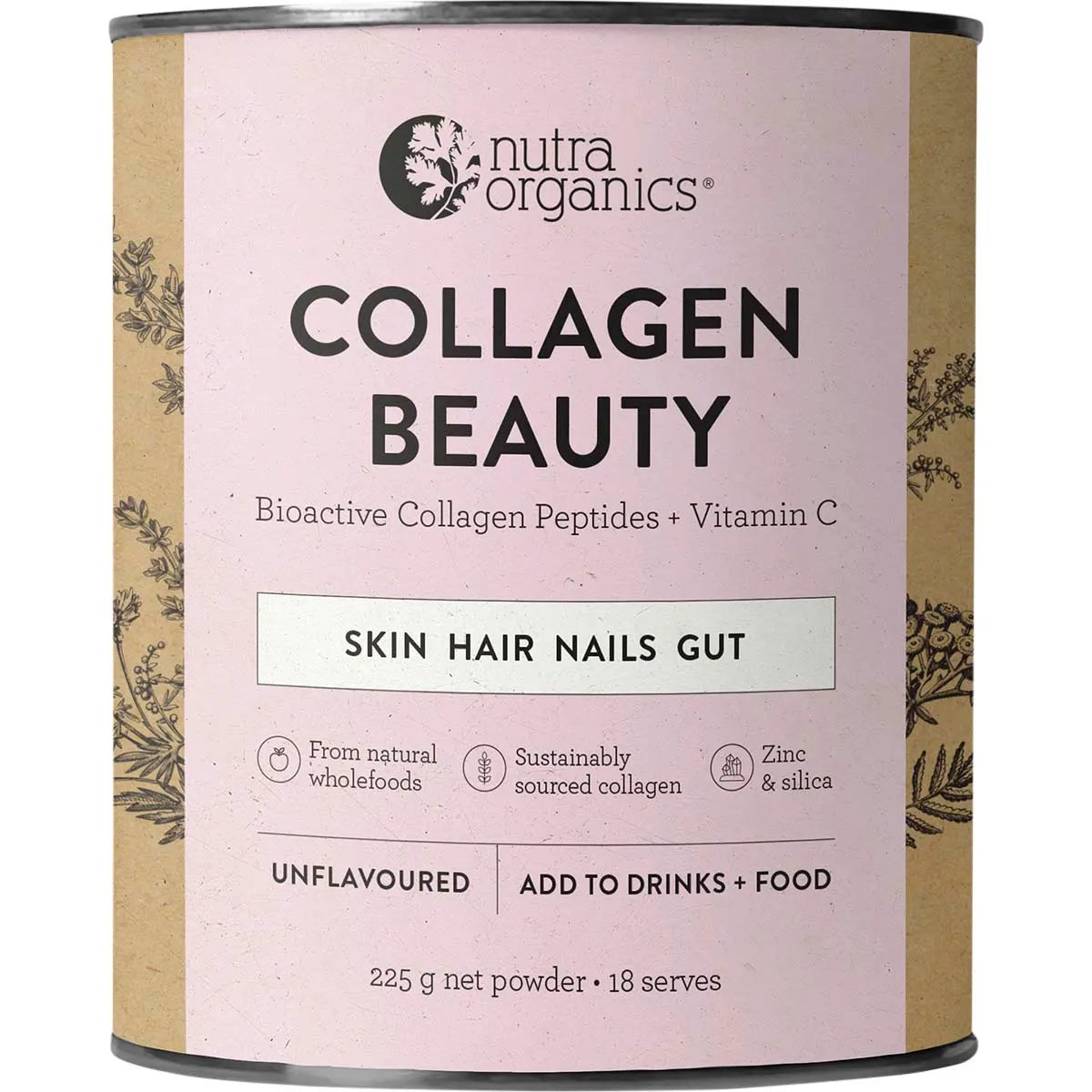 Nutra Organics Collagen Beauty 225g