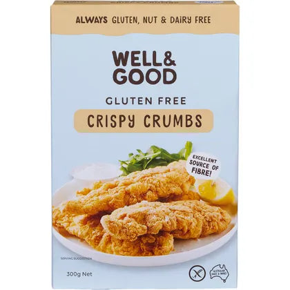 Well & Good Gluten Free Crispy Crumbs 300g